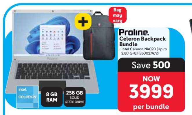 Proline Celeron Backpack Bundle