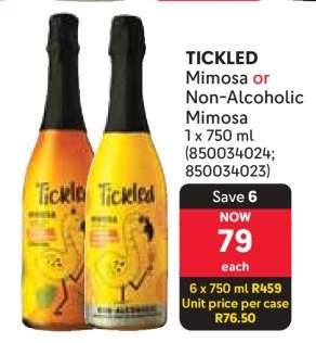 TICKLED Mimosa or Non-Alcoholic Mimosa