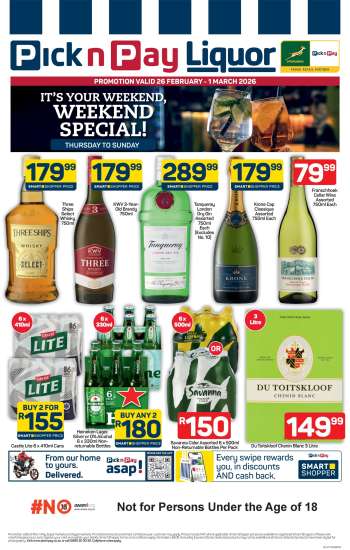Pick n Pay catalogue  - 26/02/2026 - 01/03/2026.