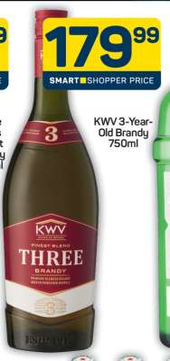 KWV 3-Year Old Brandy 750ml