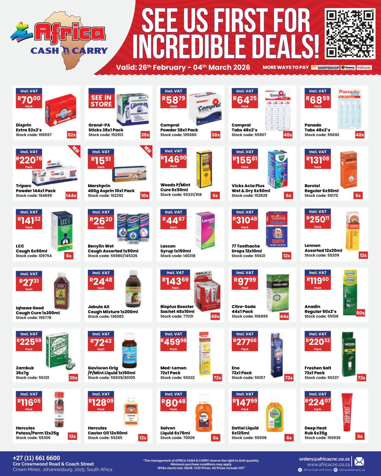 Africa Cash & Carry specials - 26/02/2026 - 04/03/2026. Page 8