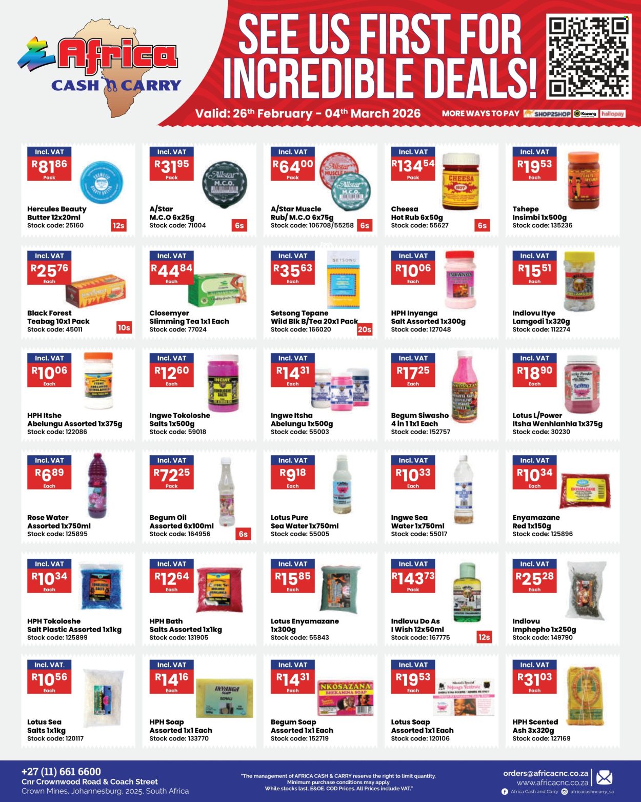 Africa Cash & Carry specials - 26/02/2026 - 04/03/2026. Page 14