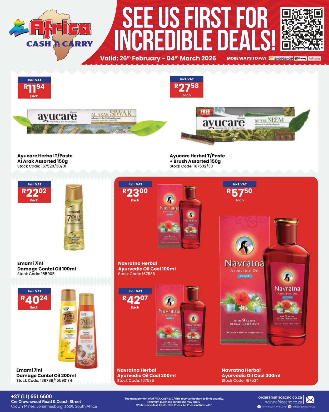 Africa Cash & Carry specials - 26/02/2026 - 04/03/2026. Page 46