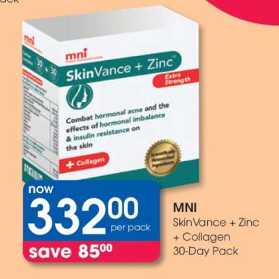 MNI SkinVance + Zinc + Collagen 30-Day Pack