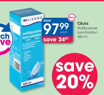 Clicks Multipurpose Lens Solution 360 ml