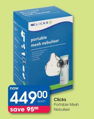 Clicks Portable Mesh Nebuliser