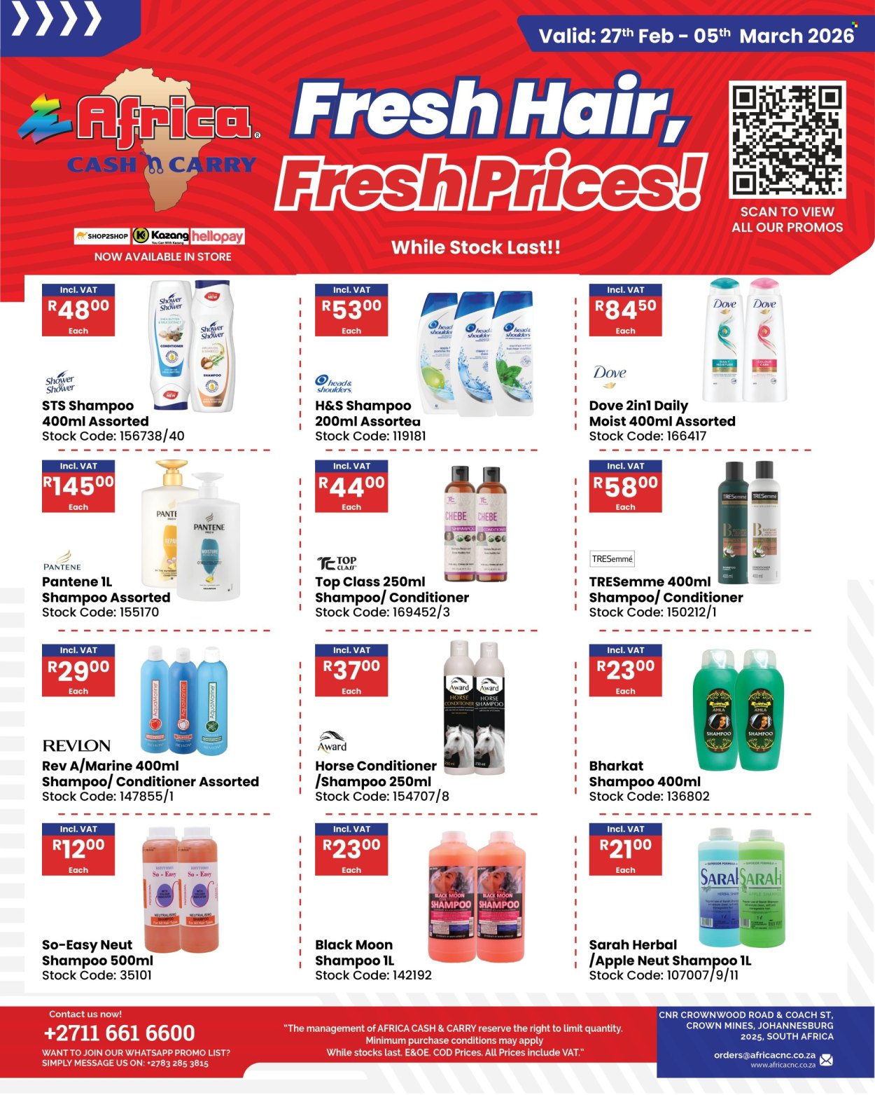 Africa Cash & Carry specials - 27/02/2026 - 05/03/2026. Page 1