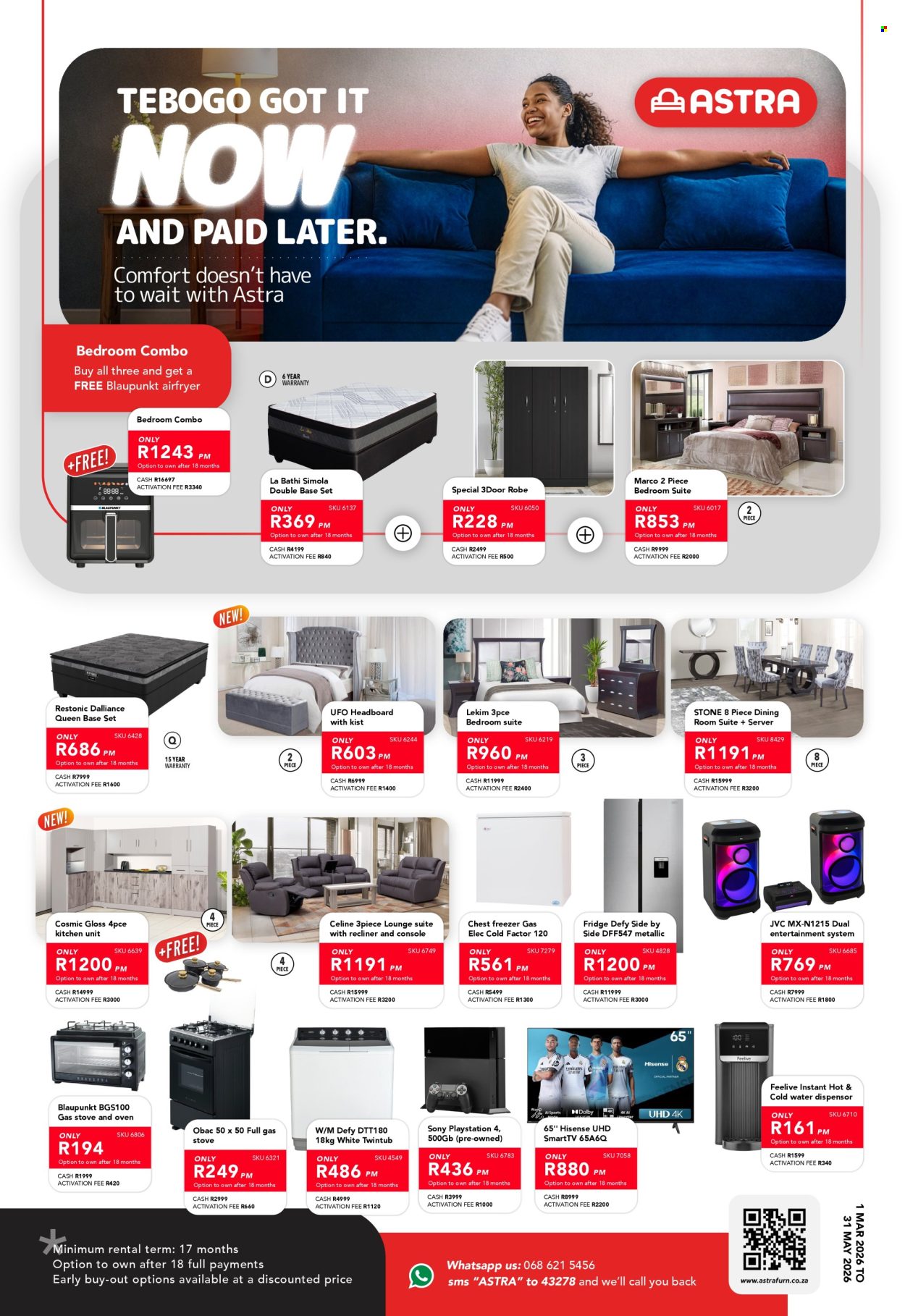 Astra Furnishers specials - 01/03/2026 - 31/05/2026. Page 1