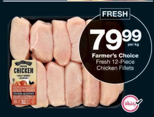 Farmer's Choice Fresh 12-Piece Chicken Fillets