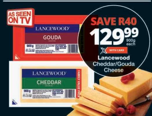 Lancewood Cheddar/Gouda Cheese