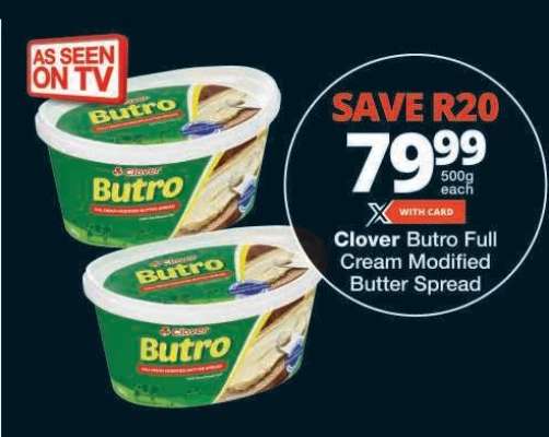 Clover Butro Full Cream Modified Butter Spread