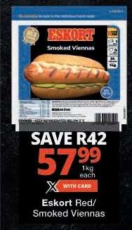 ESKORT RED/SMOKED VIENNAS