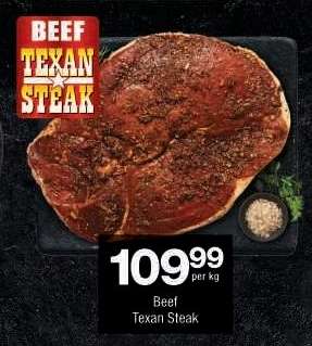 BEEF TEXAN STEAK