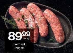 BEEF/PORK BANGERS
