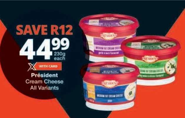 PRESIDENT Cream Cheese