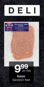 Kaiser Sandwich Ham
