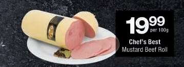 Chef's Best Mustard Beef Roll