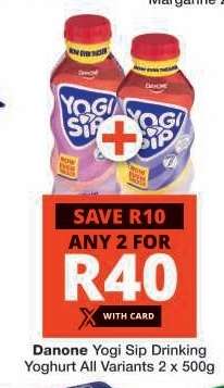 Danone Yogi-Sip Drinking Yoghurt