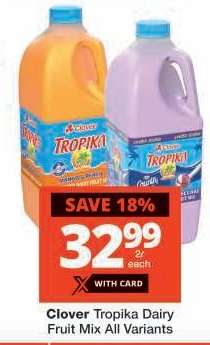 CLOVER TROPIKA DAIRY FRUIT MIX all variants