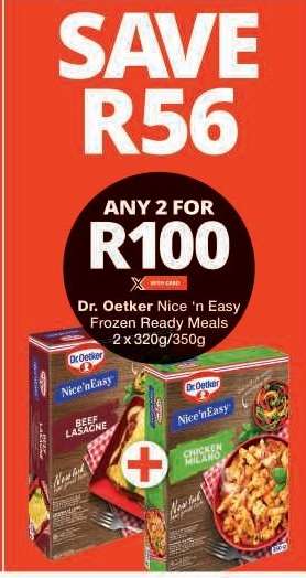 Dr. Oetker Nice 'n Easy Frozen Ready Meals