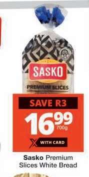 Sasko Premium Slices White Bread