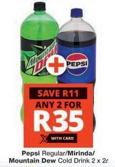 Pepsi/Mirinda/Mountain Dew Cold Drink