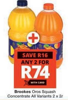 Brookes Oros Squash Concentrate