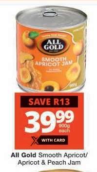 ALL GOLD SMOOTH APRICOT/APRICOT & PEACH JAM