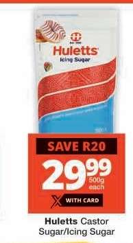 Huletts Castor Sugar/Icing Sugar