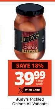 Judy's Pickled Onions All Variants