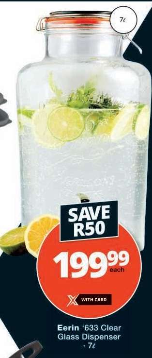 Eerin '633 Clear Glass Dispenser