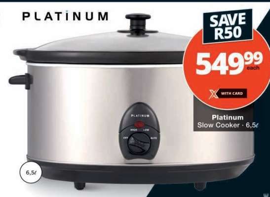 Platinum Slow Cooker - 6.5L
