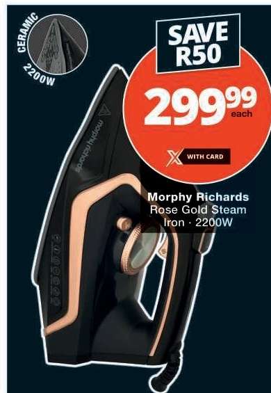 Morphy Richards Rose Gold Steam Iron - 2200W