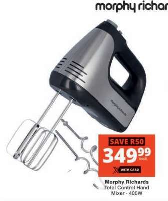 Morphy Richards Total Control Hand Mixer - 400W