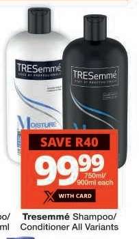 Tresemmé Shampoo/Conditioner All Variants