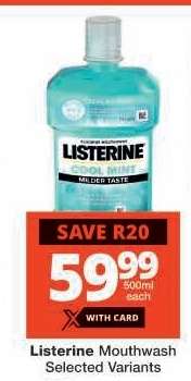 LISTERINE MOUTHWASH