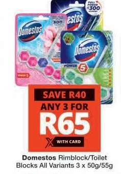 Domestos Rimblock/Toilet Blocks