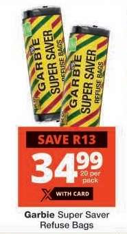 Garbie Super Saver Refuse Bags