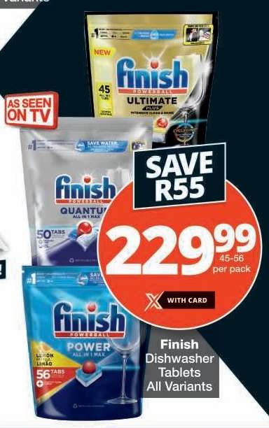 Finish Dishwasher Tablets All Variants