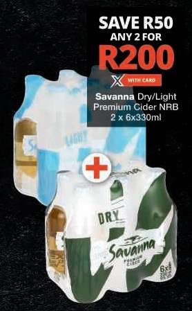 Savanna Dry/Light Premium Cider NRB
