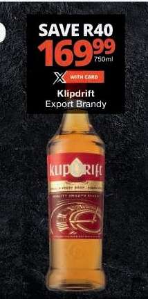 Klipdrift Export Brandy
