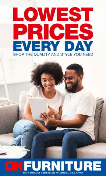 OK Furniture catalogue  - 02/03/2026 - 22/03/2026.