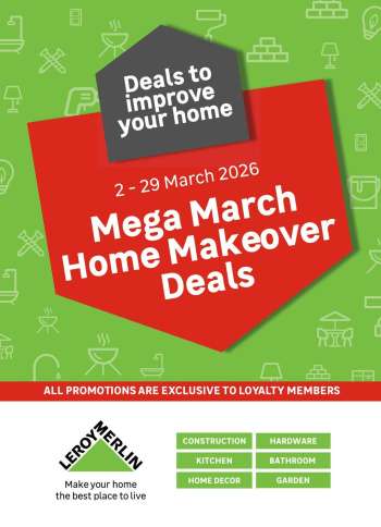 thumbnail - Leroy Merlin catalogue - Mega March Home Makeover Deals