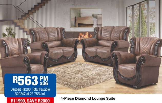 4-Piece Diamond Lounge Suite