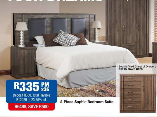 2-Piece Sophia Bedroom Suite