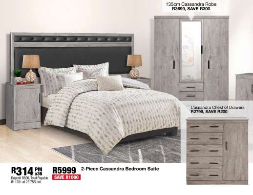 2-Piece Cassandra Bedroom Suite