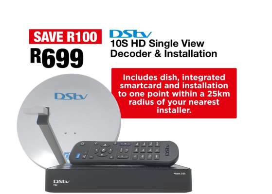 DStv 10S HD Single View Decoder & Installation