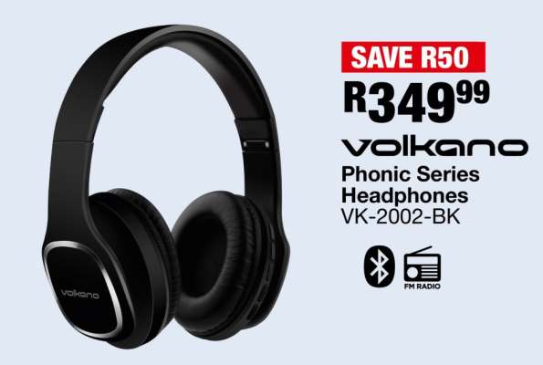 Volkano Phonic Series Headphones VK-2002-BK