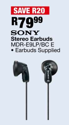 SONY Stereo Earbuds MDR-E9LP/BC E