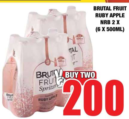 BRUTAL FRUIT RUBY APPLE NRB 2 X (6 X 500ML)
